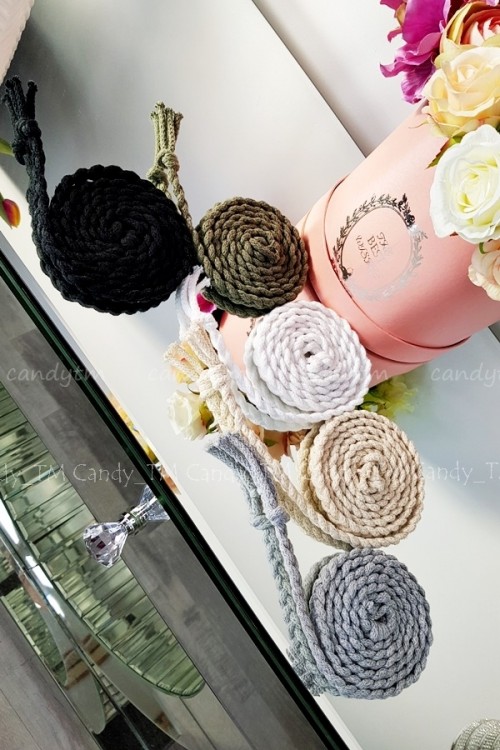 HAND MADE PLECIONY PASEK BAWEŁNIANY SZNUREK WARKOCZ KHAKI 1