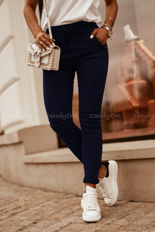 SPODNIE CITY GRANATOWE 1