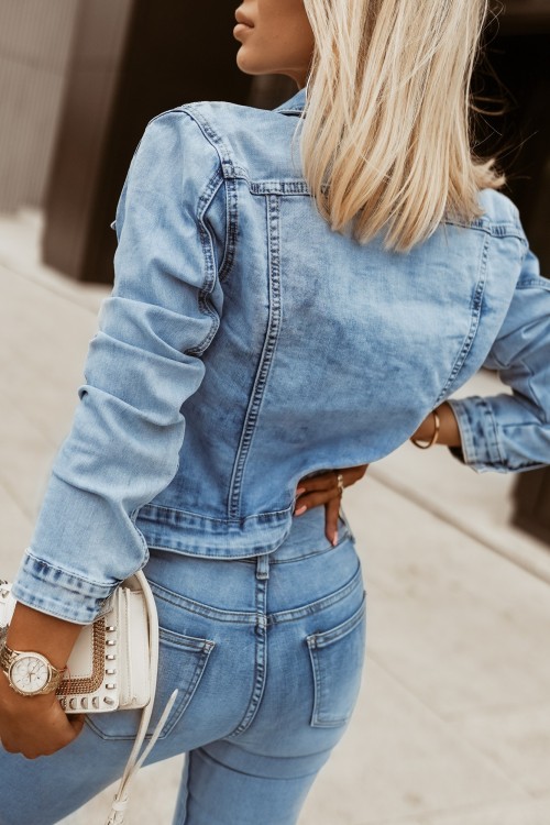 KURTKA KATANA JEANSOWA NIEBIESKI JEANS 3