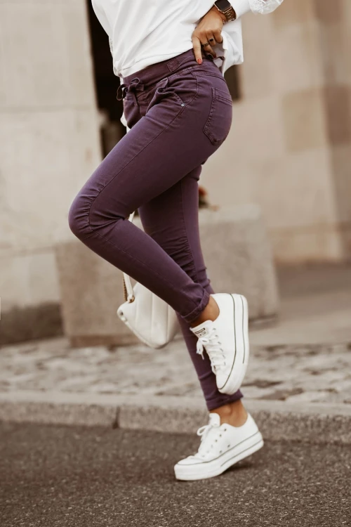 SPODNIE CITY FIOLETOWE 4