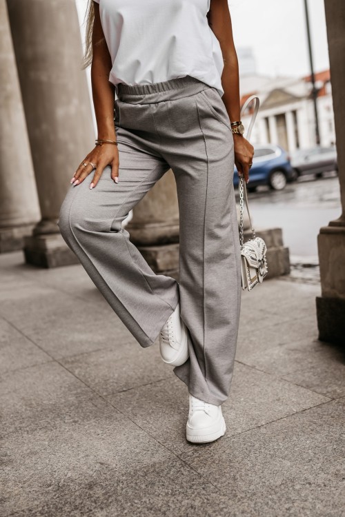 KOMPLET ALABAMA BLUZA DRESOWA + SPODNIE DRESOWE W KANT SZARY 8