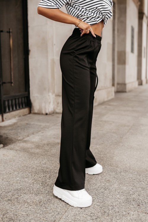 KOMPLET ALABAMA BLUZA DRESOWA + SPODNIE DRESOWE W KANT CZARNY 8