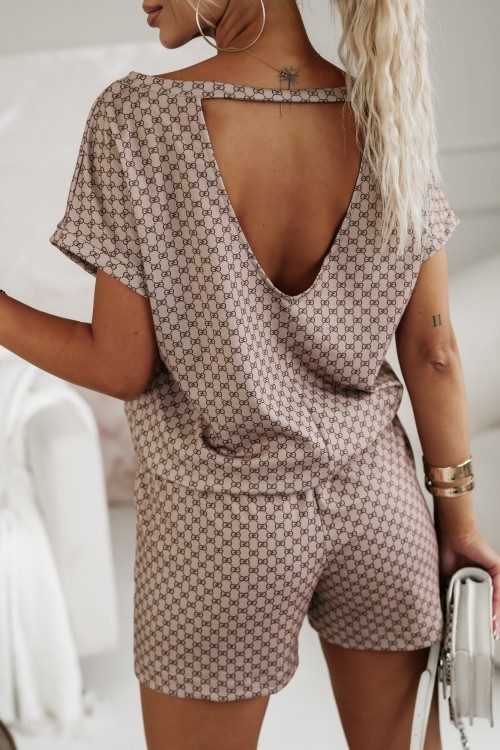 KOMPLET DRESOWY GG BLUZKA + SPODENKI MOKKA 3