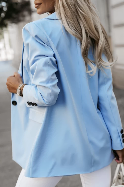 MARYNARKA DŁUŻSZA ANDRE BŁĘKITNA 3