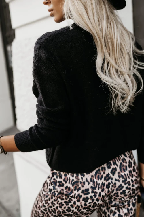 SWETER CHESSBOARD CZARNY 2