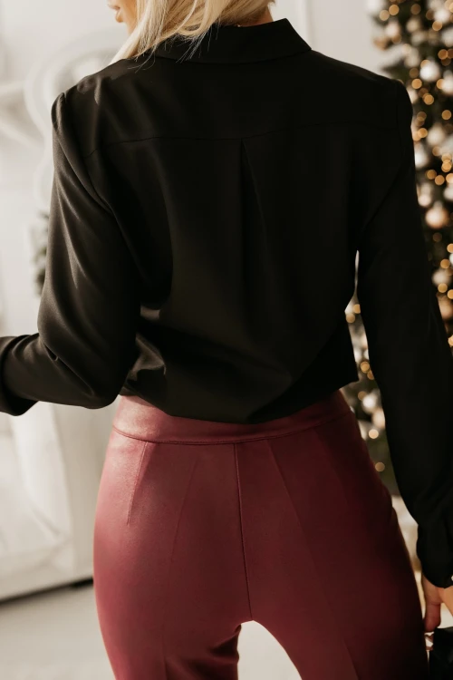 KOSZULA Z KIESZENIAMI BLANKA CZARNA 2