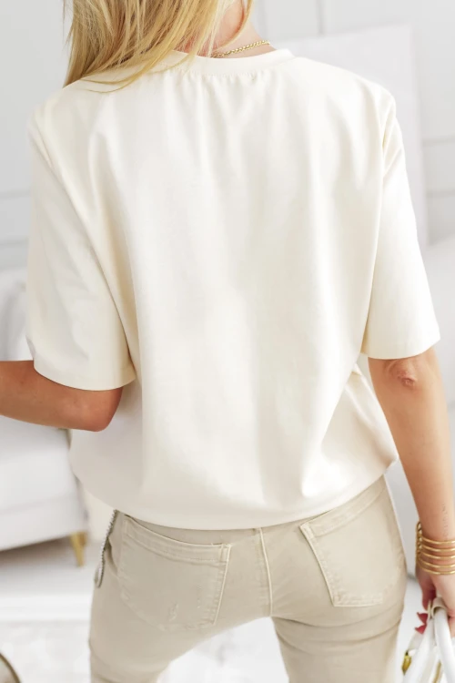 T-SHIRT BAWEŁNIANY CIN CIN ŻÓŁTY 2