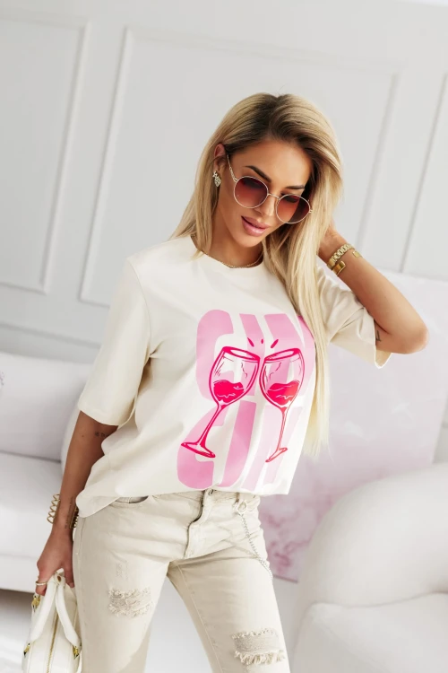 T-SHIRT BAWEŁNIANY CIN CIN ŻÓŁTY 5