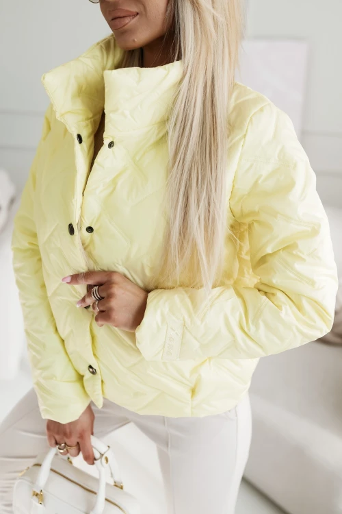KURTKA WIOSENNA NELLY PIKOWANA ŻÓŁTA 1