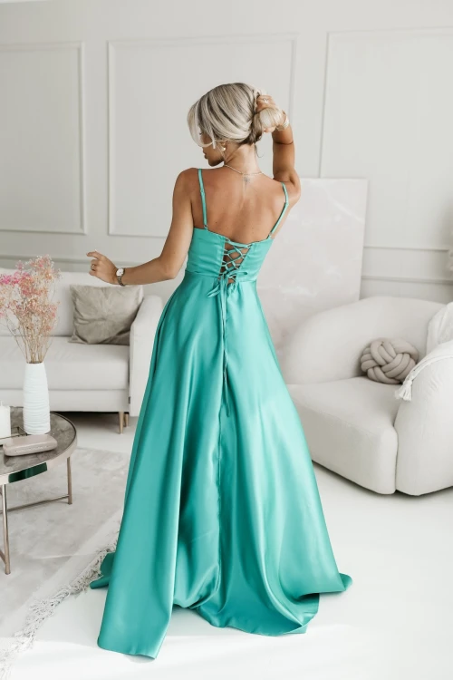 SUKIENKA MAXI ANABELLE SATYNOWA MORSKA 1