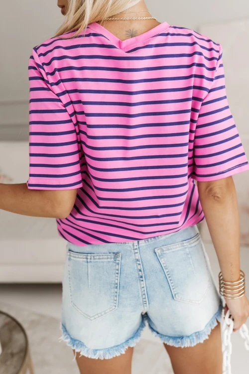 SPODENKI JEANSOWE SZORTY Z POSTRZĘPIONYMI NOGAWKAMI BŁĘKITNY JEANS 2