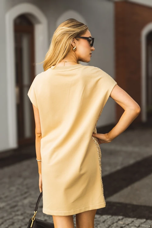 SUKIENKA SPORTOWA CEKINOWA NUMBER 86 ZŁOTA 1