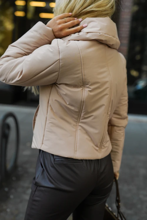 KURTKA ZIMOWA ARCTIC Z KOŁNIERZEM BEŻOWA 2