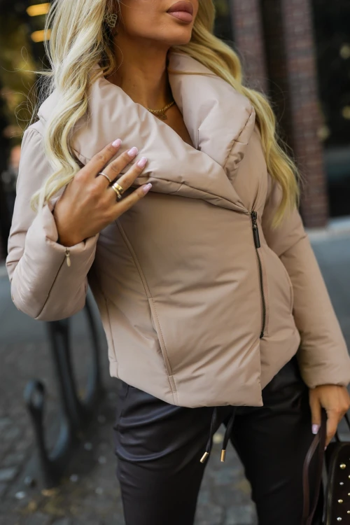 KURTKA ZIMOWA ARCTIC Z KOŁNIERZEM BEŻOWA 1