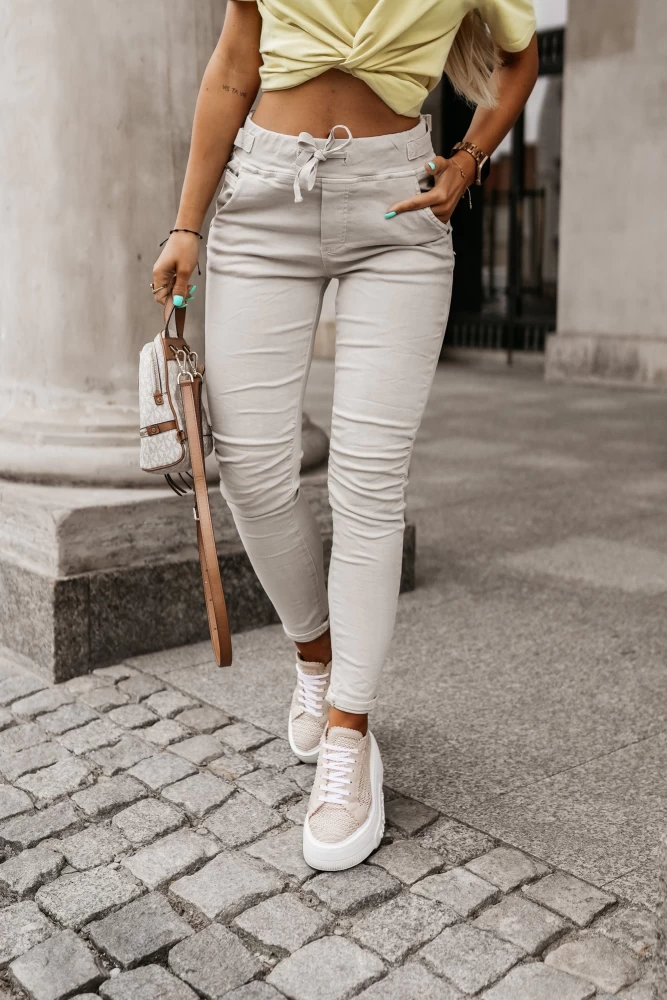 SPODNIE CITY JASNY BEŻ