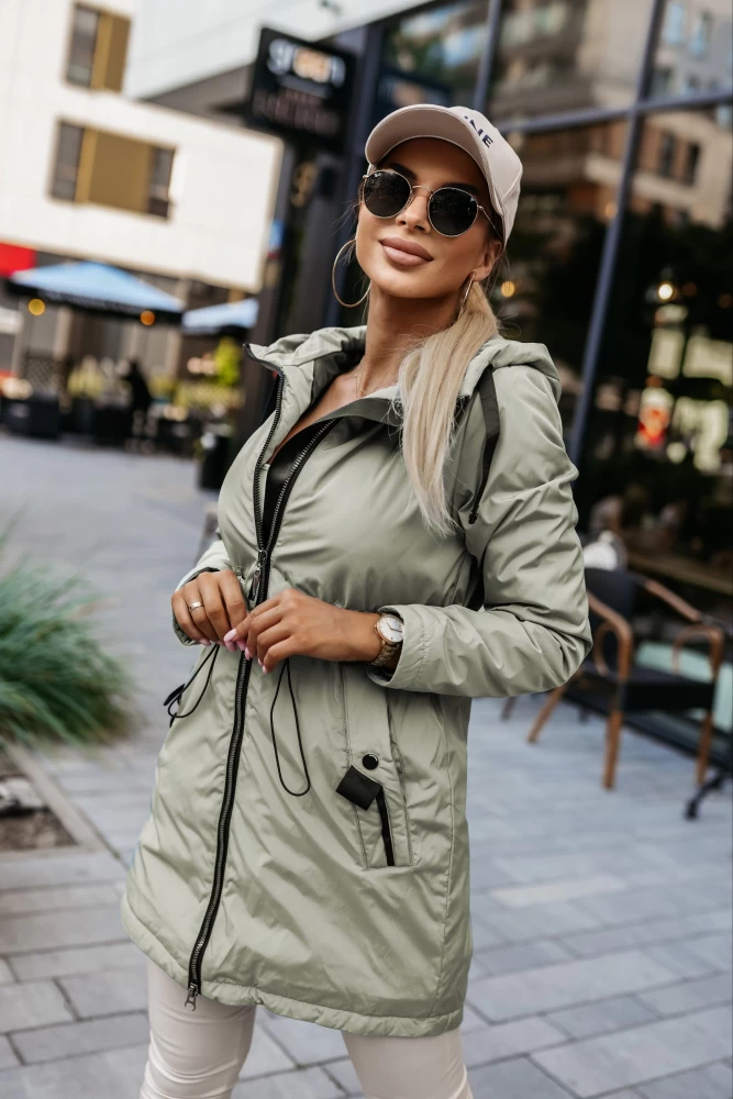 KURTKA PARKA NORWAY Z KAPTUREM OCIEPLANA ZIELONA