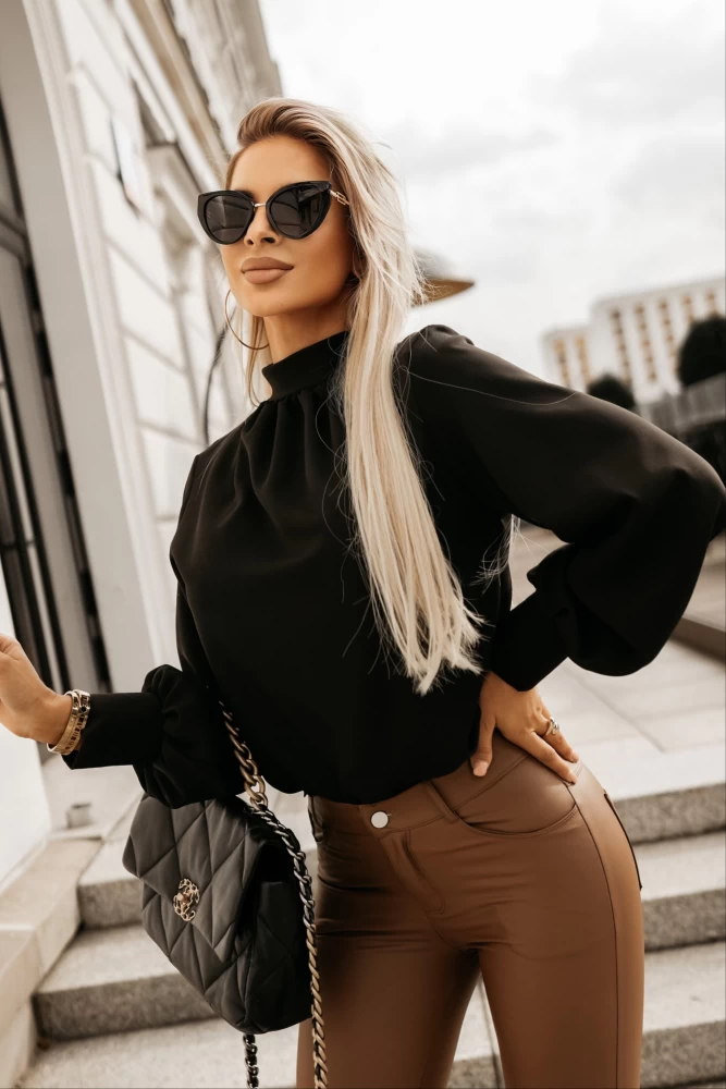 KOSZULA NA STÓJKĘ VERONA CZARNA