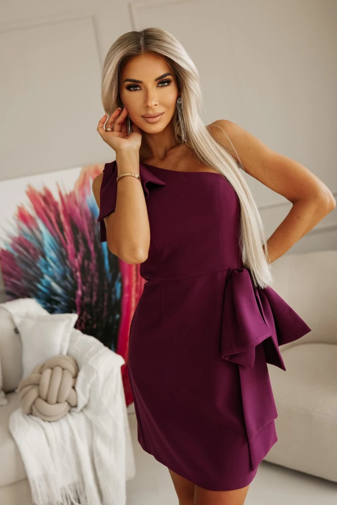 SUKIENKA MINI BOW NA JEDNO RAMIĘ JAGODOWA