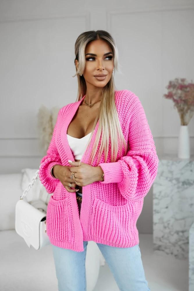 KARDIGAN BALANCE RÓŻOWY