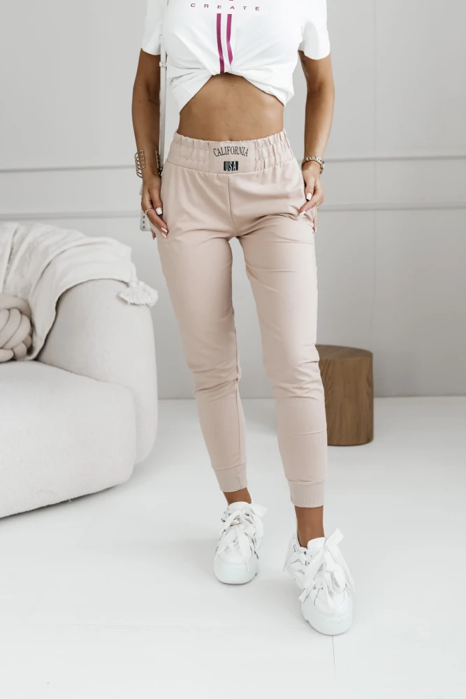 SPODNIE DRESOWE CALIFORNIA BEŻOWE