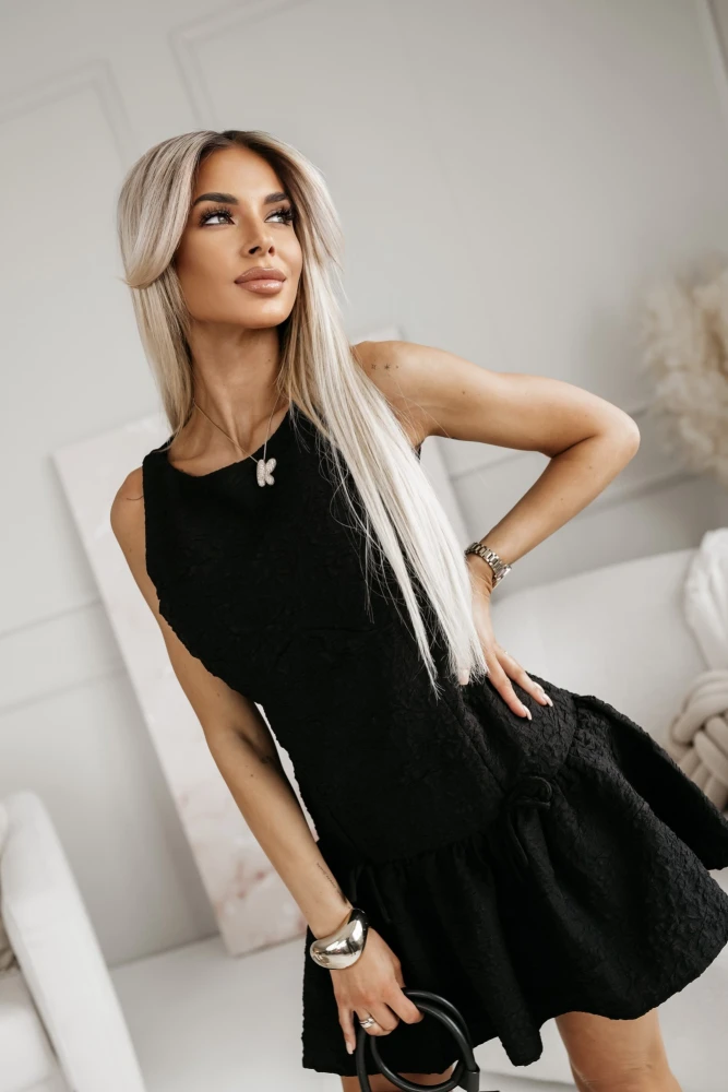 SUKIENKA MINI VIVA NA RAMIĄCZKACH CZARNA