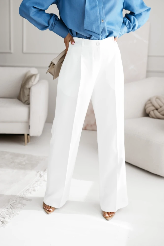 SPODNIE ELEGANCKIE JERRY W KANT ECRU