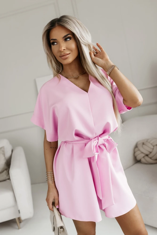 SUKIENKA MINI WENDY Z PASKIEM W KOMPLECIE RÓŻOWA