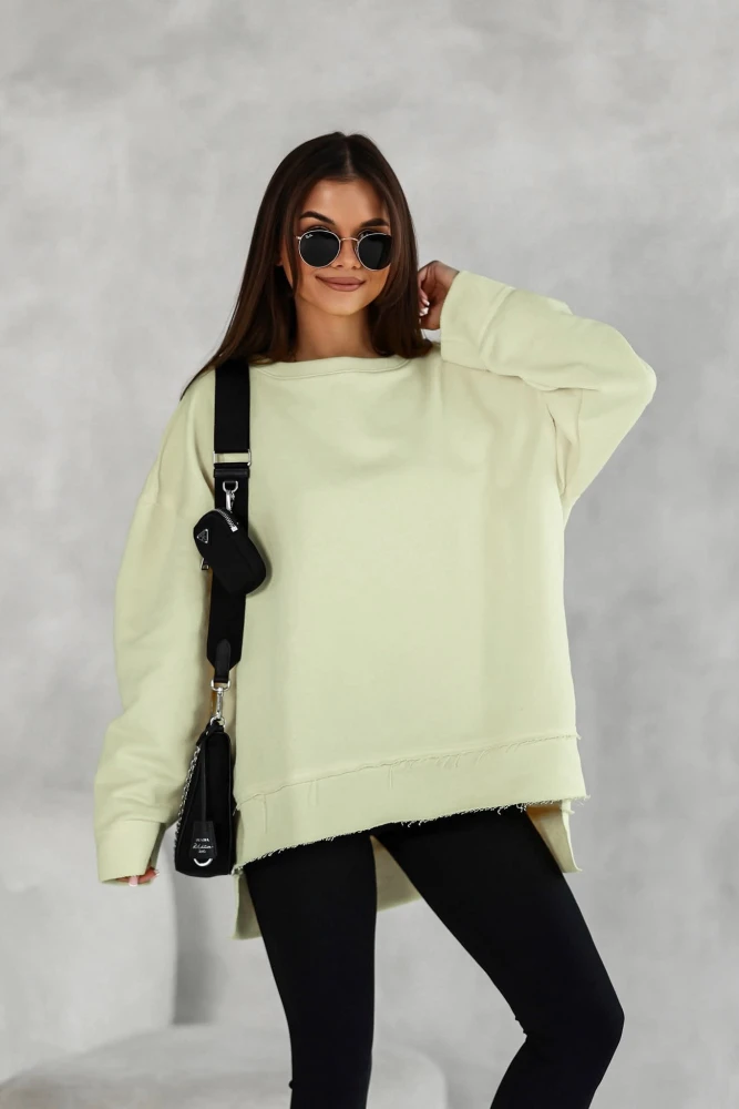 BLUZA DRESOWA BAWEŁNIANA COMMO ŻÓŁTA