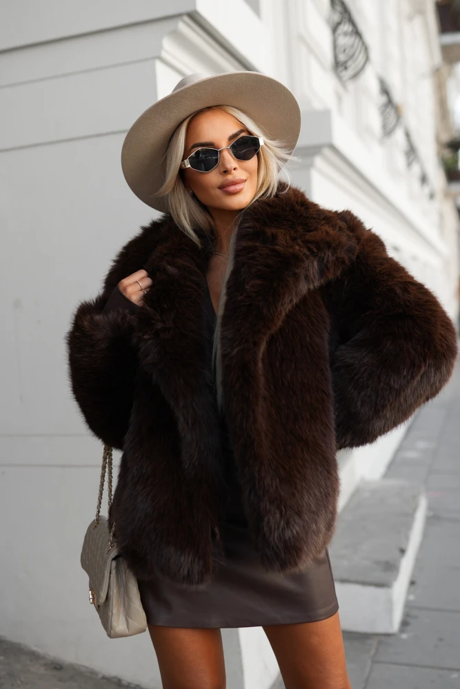 FUTRO KRÓTKIE MISSTY BRĄZOWE