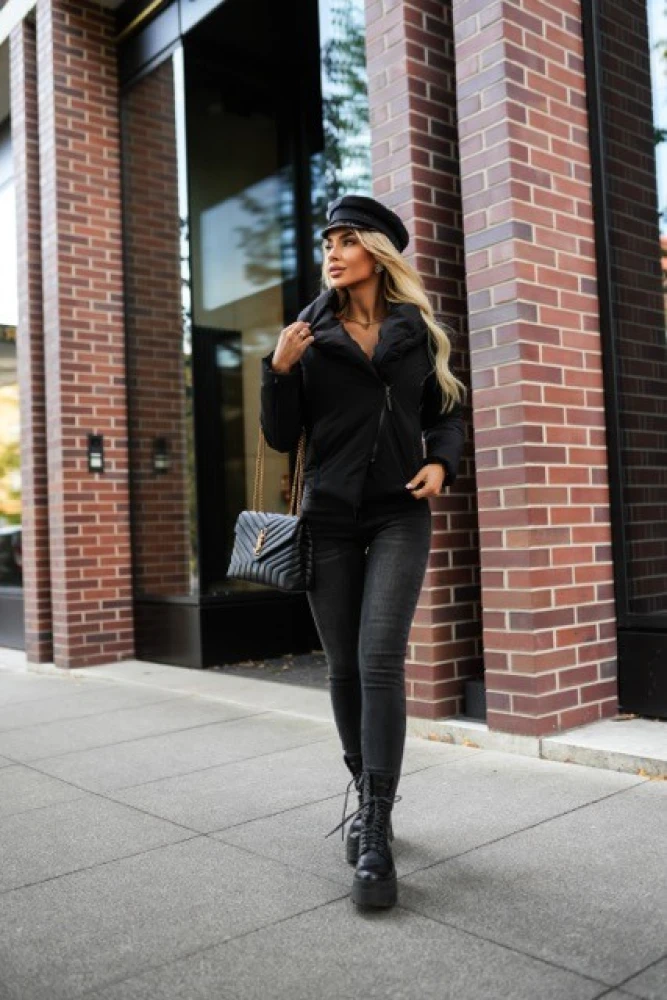 KURTKA ZIMOWA ARCTIC Z KOŁNIERZEM CZARNA