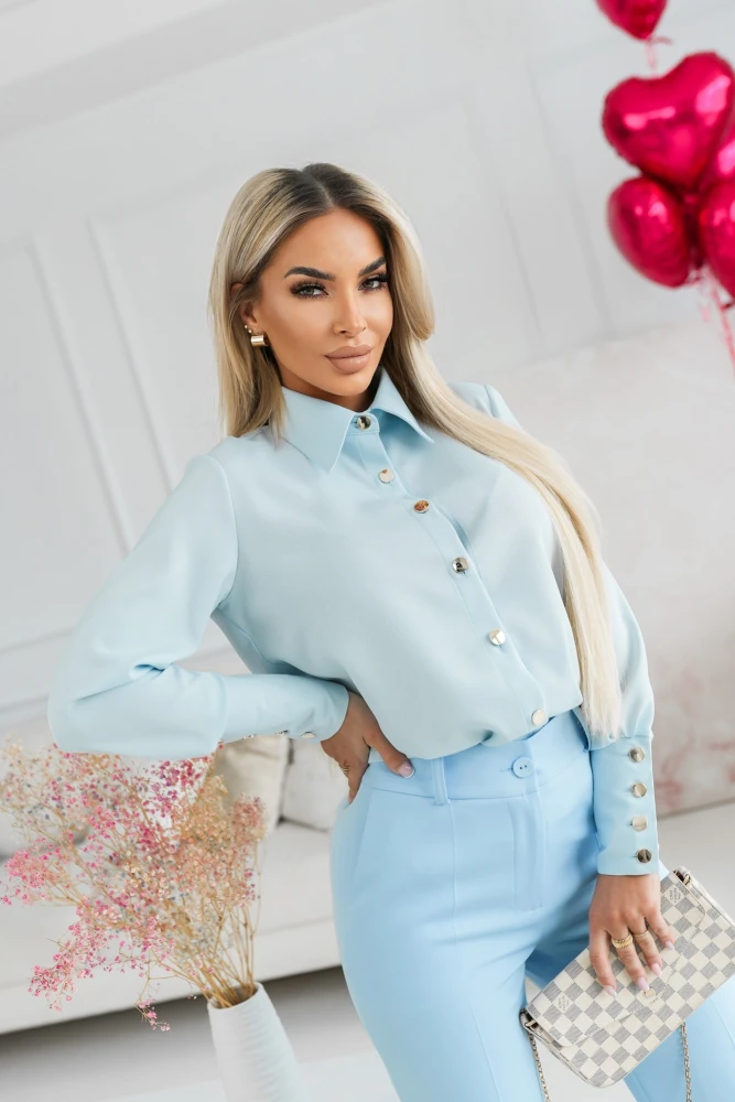 KOSZULA MARINA BŁĘKITNA